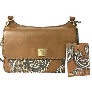 Michael Kors NWT Studio Paisley Natalie Medium Chain Messenger